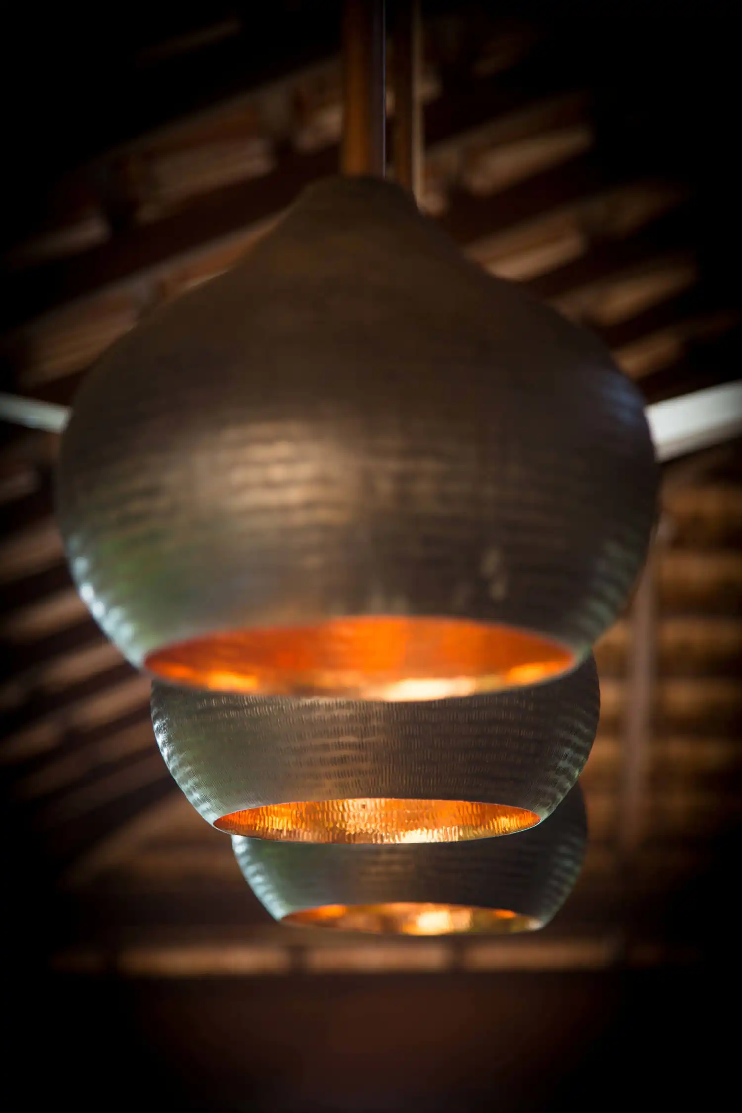 Copper lamps from Bali